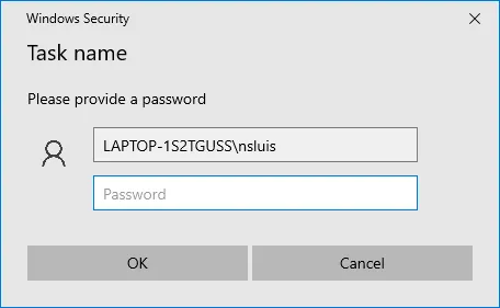 Provide task details